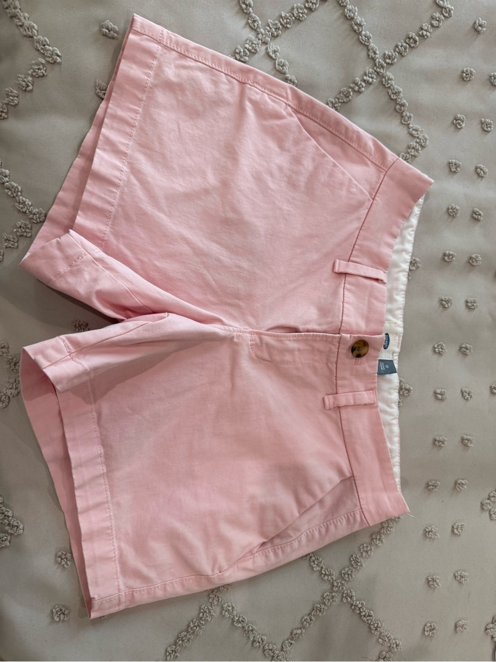 Old Navy Light Pink Chino Bermuda Shorts